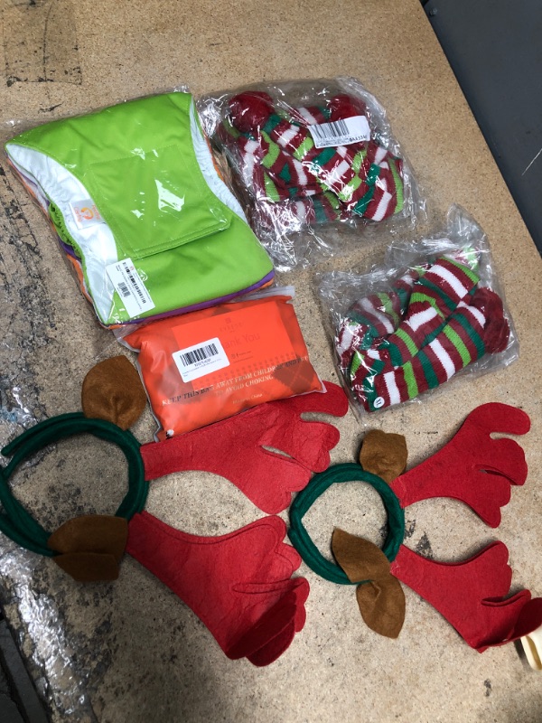 Photo 1 of 6 Item Dog Accessories/Holiday Outfits Bundle: Christmas Scarfs for dogs, large dog diapers, etc.. 