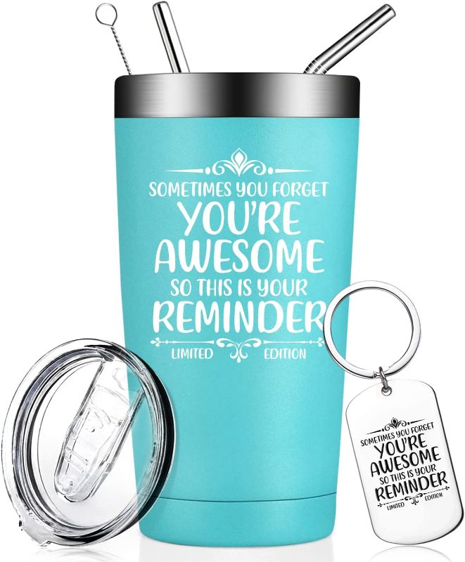 Photo 1 of *Stock Photo is what it says on cup-mint color not purple* Happy Birthday Gifts for Women, Unique Gifts for Her Best Friend Mom Sister Wife, Spa Gift Basket Boxes for Women with Wine Tumbler, Pampering Gifts Birthday Gift Ideas for Women Who Have Everythi