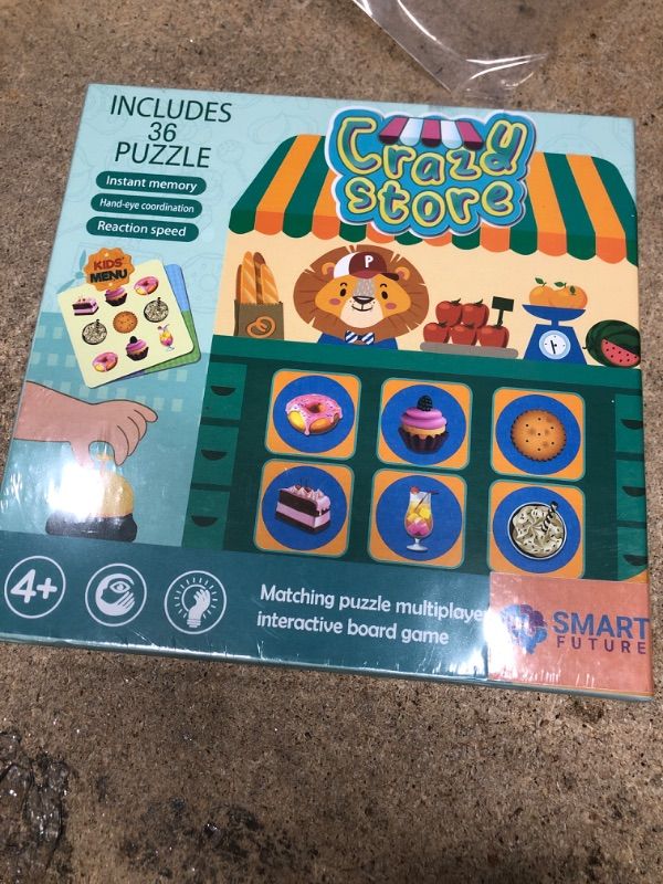 Photo 1 of BWMB Wooden Matching Chips Puzzle Game Suitable for Children and Adults, Analytical Educational Logical Training and Spatial Thinking Toy for Kids from Age 4+, Pattern Chips Puzzles Games Family Matching Puzzle