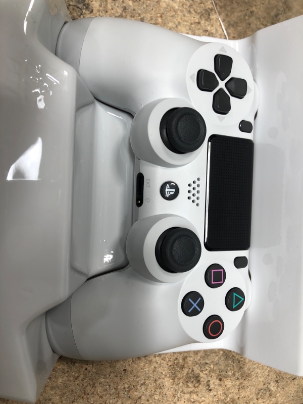 Photo 2 of DualShock 4 Wireless Controller for PlayStation 4 - Glacier White Glacier White Solid