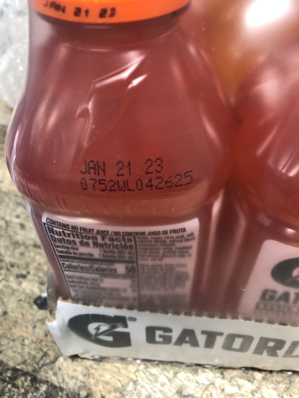 Photo 4 of *** SEE PICTURE FOR DIFFERENT EXP DATES  *** Gatorlyte Rapid Rehydration Electrolyte Beverage 20 Ounce Bottles 12 Pack (4 Flavor Variety Pack)
