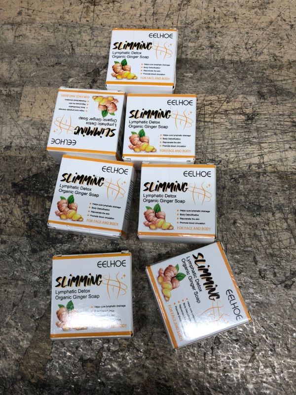 Photo 2 of *** 7 QTY ***DafPrauy Lymphatic Dêt?x Org?nic Ginger Soap, Turmeric Handmade Soap, Anti Cellulite Firming Soap ,for All Skin Types (1PCS)