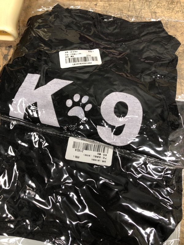 Photo 2 of 2 Pack Puppy Clothes for Small Dog Boy Summer Shirt for Chihuahua Yorkies Male Pet Outfits Cat Clothing Black Security Vest Funny Apparel, Large K9 & BOSS Large (Pack of 2)