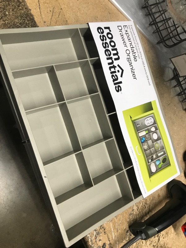 Photo 2 of (pack of 3) Expandable Drawer Organizer Gray - Room Essentials