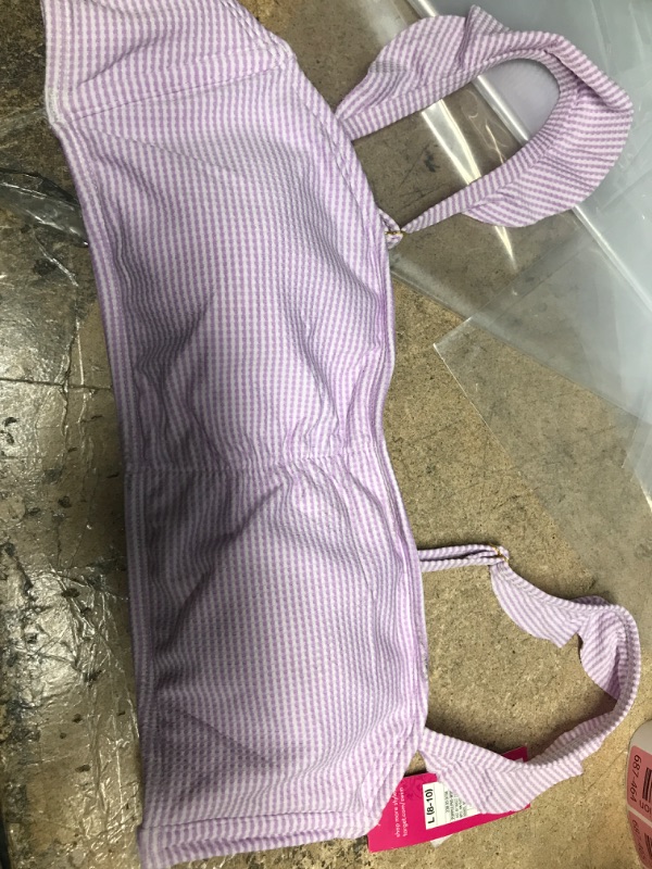 Photo 1 of bikini top purple L(8-10) 