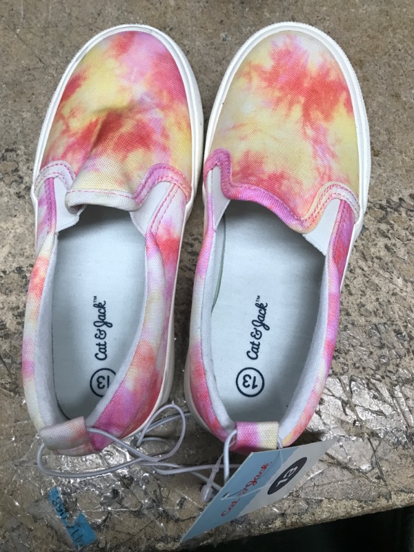 Photo 1 of Cat and Jack tie dye slip on sneaker size 13
