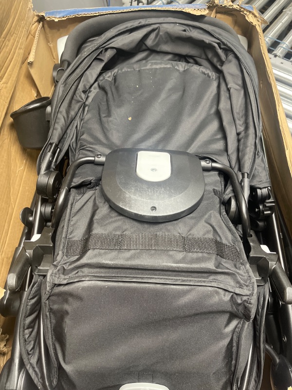 Photo 2 of **USED** Graco Ready2Grow LX 2.0 Double Stroller Features Bench Seat and Standing Platform Options, Gotham "w/ Added Body Support Cushion" Gotham