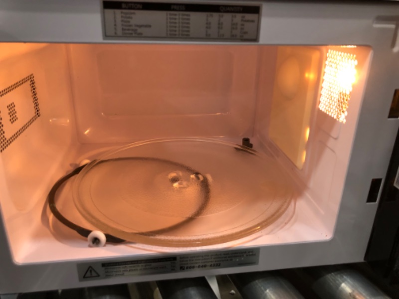 Photo 5 of  USED. COMFEE' EM720CPL-PMB Countertop Microwave Oven with Sound On/Off, ECO Mode and Easy One-Touch Buttons, 0.7cu.ft, 700W, Black Black Microwave