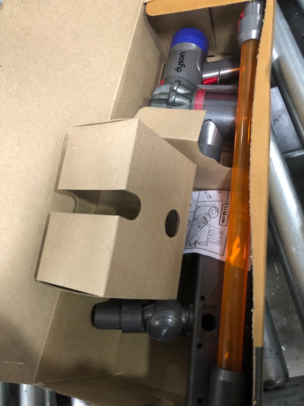 Photo 1 of Casdon Little Helper Dyson Cord-Free Vacuum Cleaner Toy, Grey, Orange and Purple (68702) Dyson Ball Vacuum Toy Vacuum with Working Suction and Sounds, 2 lbs, Grey/Yellow/Multicolor Toy + Dyson Ball Vacuum