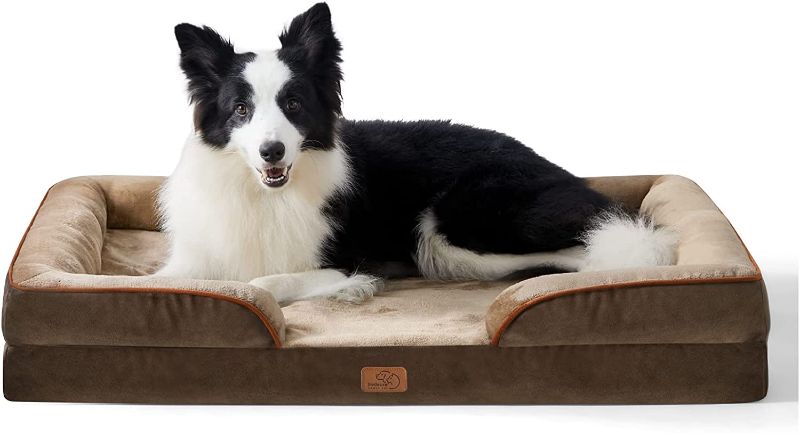 Photo 1 of 
Bedsure Orthopedic Dog Bed for Extra Large Dogs - XL Waterproof Dog Bed Medium, Foam Sofa with Removable Washable Cover, Waterproof Lining and Nonskid...
Size:XL?42x32x7"?
Color:Brown