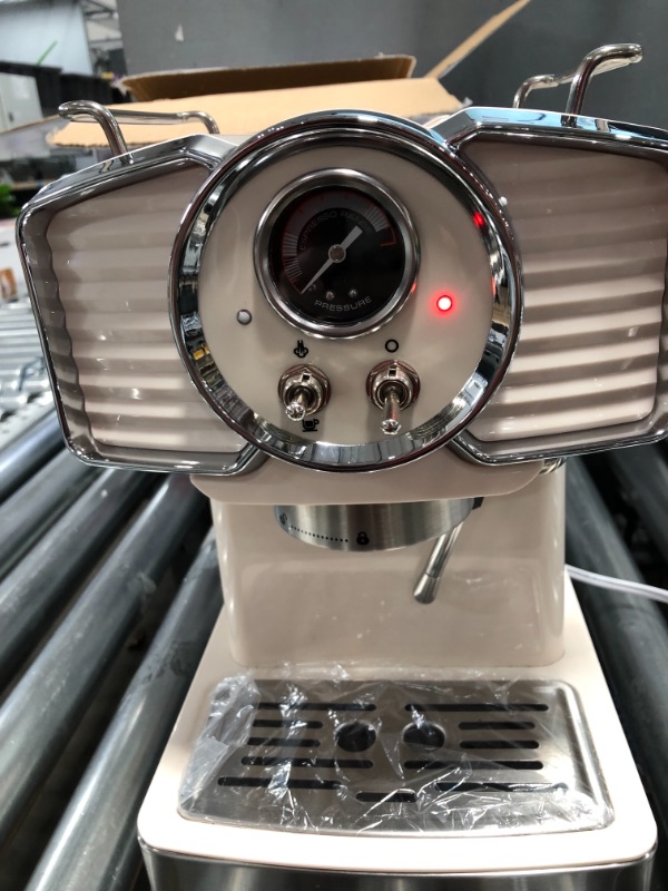 Photo 1 of SUMSATY Espresso Machine, Stainless Steel Espresso Machine with Milk Frother for Latte, Cappuccino, Machiato,for Home Espresso Maker, 1.8L Water Tank, 20 Bar
