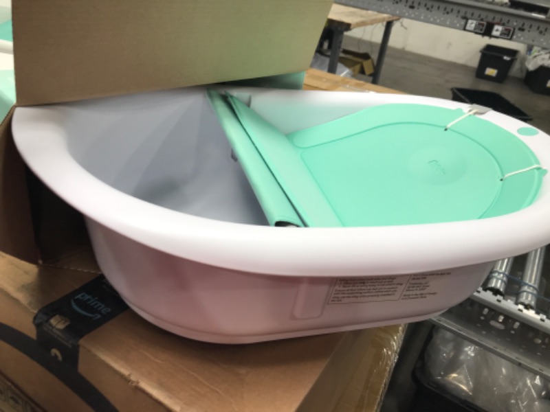 Photo 2 of 4-in-1 Grow-with-Me Bath Tub by Frida Baby Transforms Infant Bathtub to Toddler Bath Seat with Backrest for Assisted Sitting in Tub