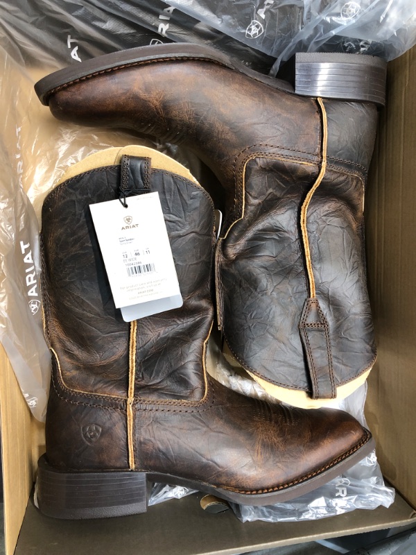 Photo 2 of ARIAT Men's Sport Rambler Western Boot 12 Wide Bartop Brown