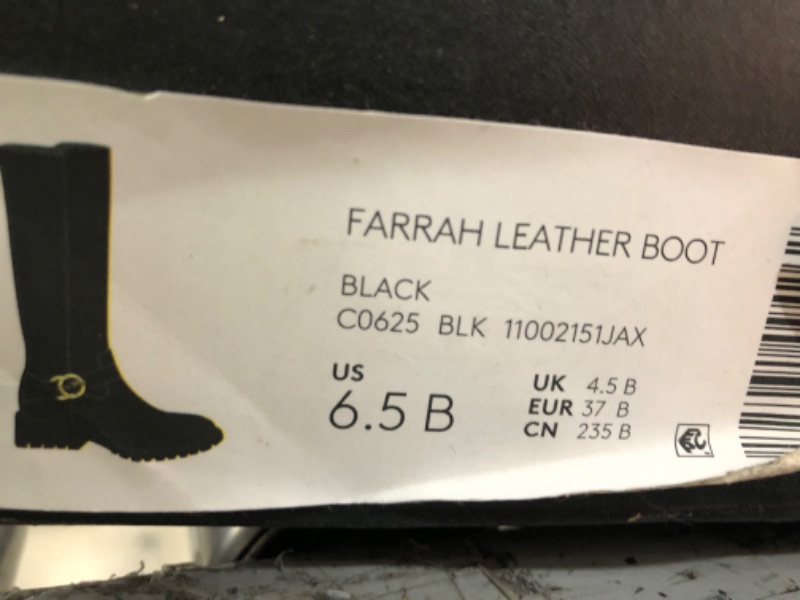 Photo 3 of COACH Farrah Leather Boot 6.5 Black