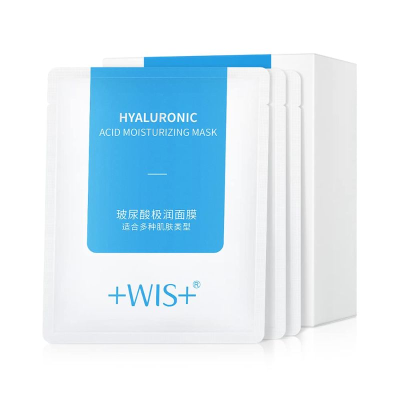 Photo 1 of +WIS+ Hyaluronic Acid Essence 24 Sheet Mask?with Aloe Vera, Vitamin B5, Deep Hydration and Moisturizing Anti Aging Facial Mask?Beauty Mask For All Skin Care Type
