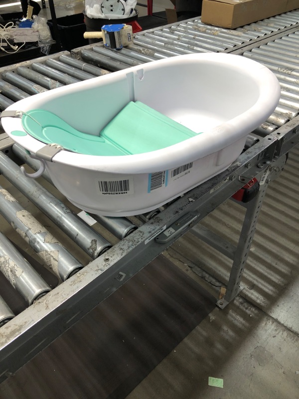 Photo 2 of 4-in-1 Grow-with-Me Bath Tub by Frida Baby Transforms Infant Bathtub to Toddler Bath Seat with Backrest for Assisted Sitting in Tub