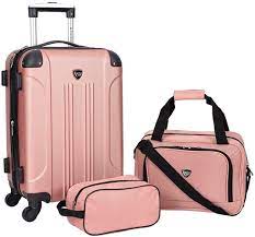 Photo 1 of  Travelers club Hardside Spinner Wheel Luggage, Pink, Carry-On 20-Inch Carry-On 20-Inch Pink