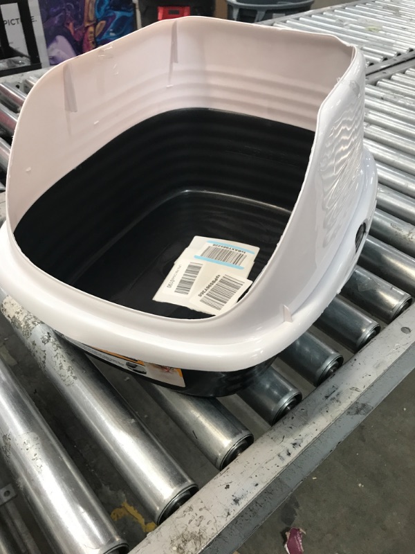 Photo 2 of **MINOR DAMAGE**Arm & Hammer Rimmed Wave Cat Litter Pan - Large Litter Box with Low Entry for Easy Access & High Rimmed Sides to Reduce Litter Scatter – For Single & Multi Cat Homes