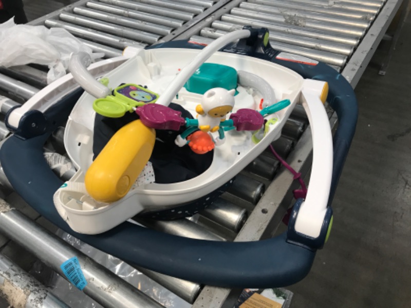 Photo 2 of **MINOR WEAR & TEAR**Fisher-Price Astro Kitty SpaceSaver Jumperoo, Space-Themed Infant Activity Center with Adjustable Bouncing seat, Lights, Music and Interactive Toys