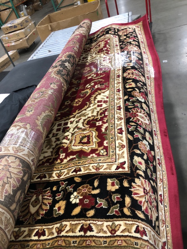 Photo 1 of Well Woven Barclay Medallion Kashan Red Traditional Area Rug 7'10" X 9'10" 7 ft 10 in x 9 ft 10 in Rectangular Red
