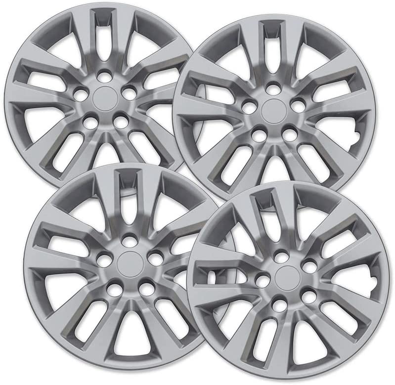 Photo 1 of 16 inch Hubcaps Best for 2013-2019 Nissan Altima - (Set of 4) Wheel Covers 16in Hub Caps Silver Rim Cover - Car Accessories for 16 inch Wheels - Snap On Hubcap, Auto Tire Replacement Exterior Cap