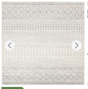 Photo 1 of **USED** Elaziz ELZ-2308 7'10" Square Global Rug in Light Gray, Medium Gray, White