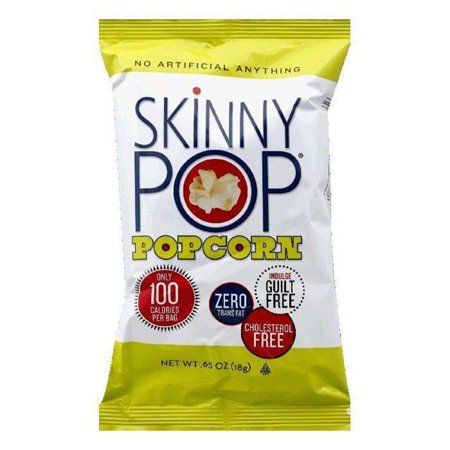 Photo 1 of *** EXP 04/18/2023 *** Skinny Pop 2347460 0.65 Oz 100 Calorie Bag Popcorn Pack of 30
