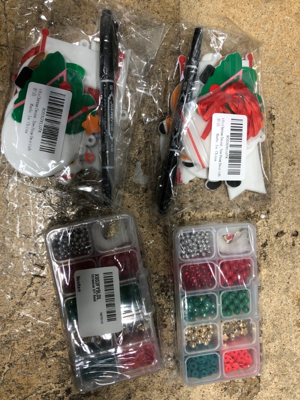 Photo 1 of 4 ITEM  Christmas Beads, CHRISTMAS TREE ORNAMENTS BUNDLE 