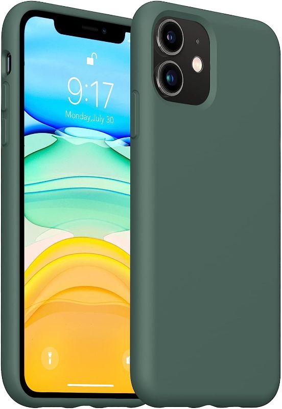 Photo 1 of (PACK OF 3) OuXul iPhone 11 Case,iPhone 11 Liquid Silicone Gel Rubber Phone Case,Compatible with iPhone 11 Case Cover 6.1 Inch Full Body Slim Soft Microfiber Lining Protective Case(Forest Green)
