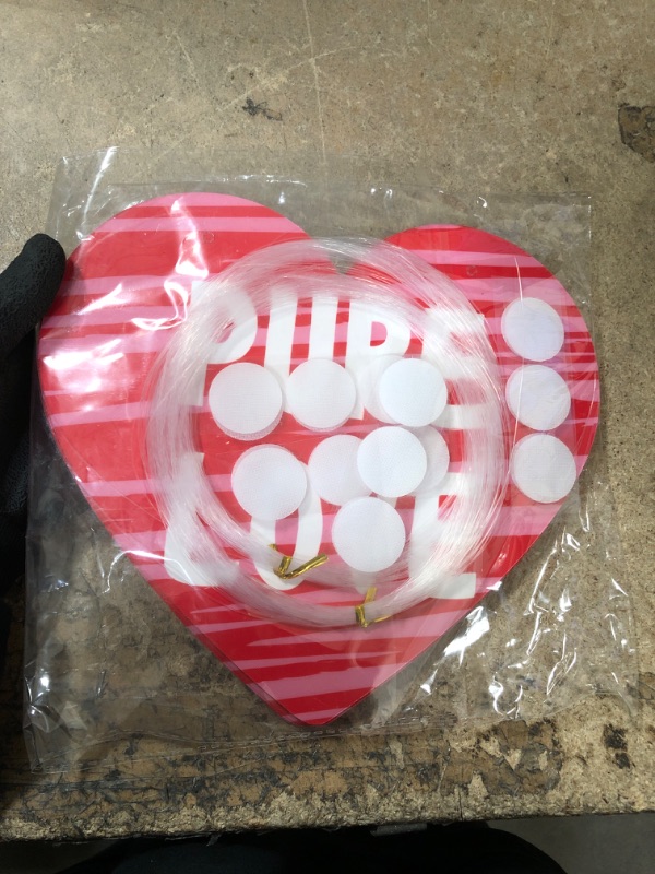 Photo 2 of (12 Pcs) Hanging Hearts Valentines Decorations Outside, Weatherproof Durable Plastic Heart Decor for Valentines Day, Cute Red Hearts Decoration for Hanging in The Tree, Porch, Yard, Indoor, Outdoor