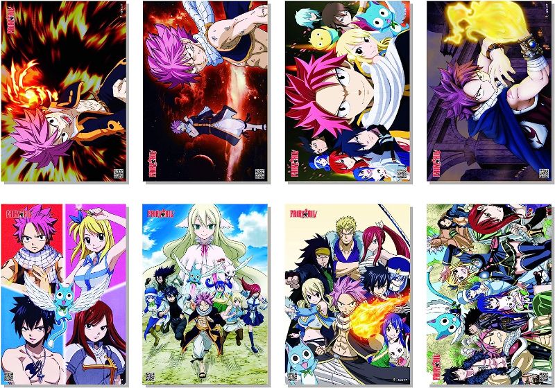 Photo 1 of Anime Poster - Anime Room Decor - Japan Anime Comic Cartoon Poster HD Anime Art Prints for Home Wall Decor-8Pcs A3 Size(11.5x16.5 inches)
