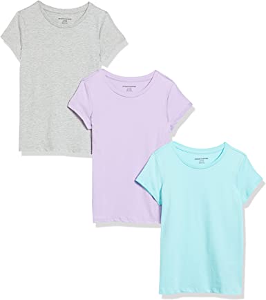 Photo 1 of Amazon Essentials Girls and Toddlers' Short-Sleeve T-Shirts, Multipacks
SIZE MEDIUM