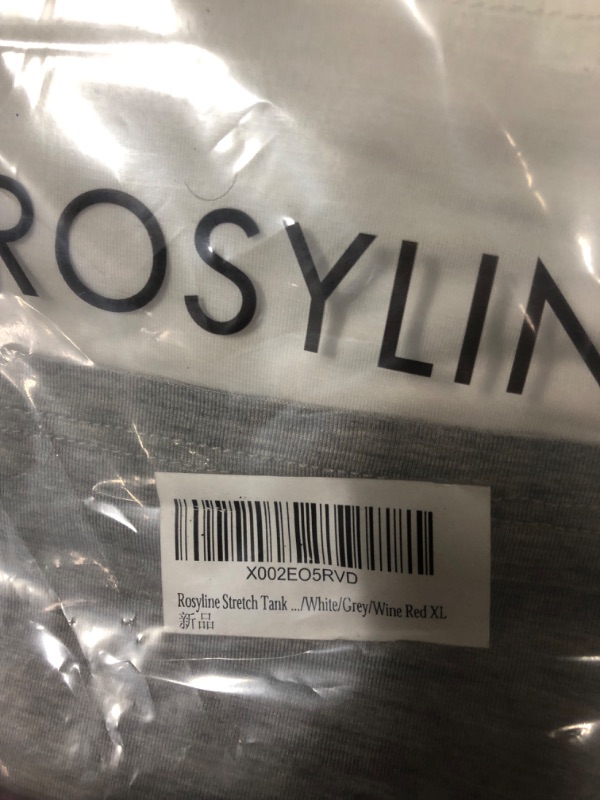 Photo 3 of Rosyline Womens Sleeveless Tank Tops Layering Tanks Undershirt Tank Top 4 Pack SIZE XL 