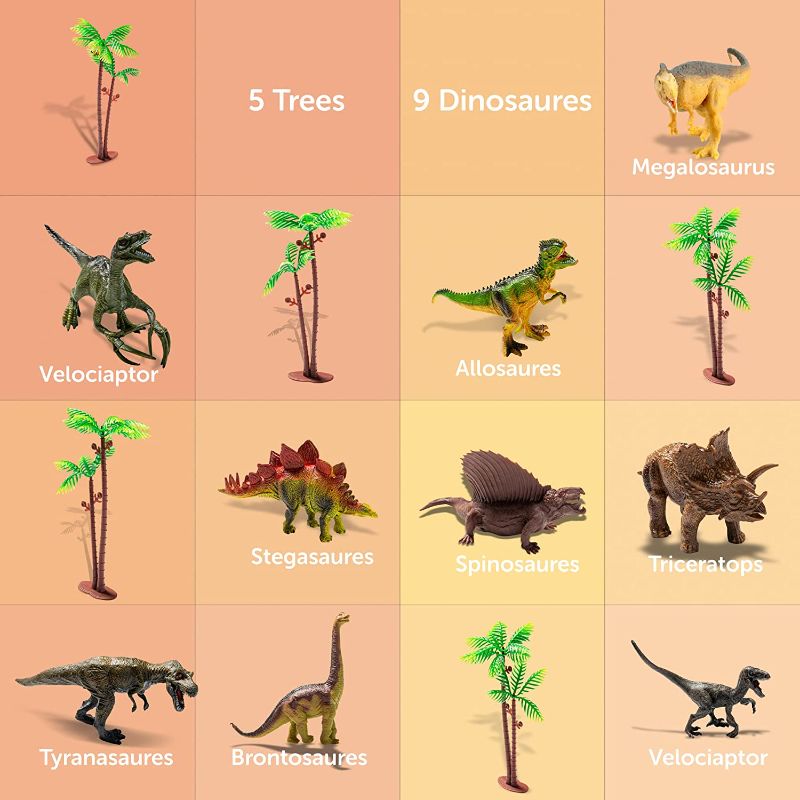 Photo 4 of Dinosaur Toys for Kids Toys - 9 Realistic Dinosaurs Figures with Activity Play Mat & Trees | Kids Dinosaur Toys | Dinosaur Toy | Dinosaur Toys for Kids 3-5 5-7 | Dino Toys Kid Toys | Toddler Boy Toys 2021 Model