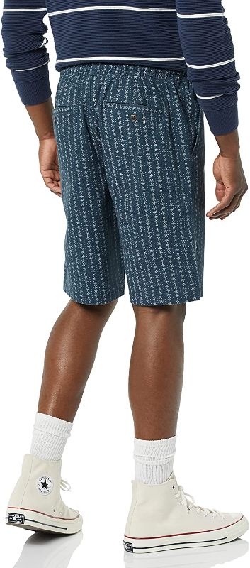 Photo 2 of Goodthreads Men's 11" Inseam Pull-On Stretch Canvas Short SIZE Medium COLOR Indigo, DESIGN Floral