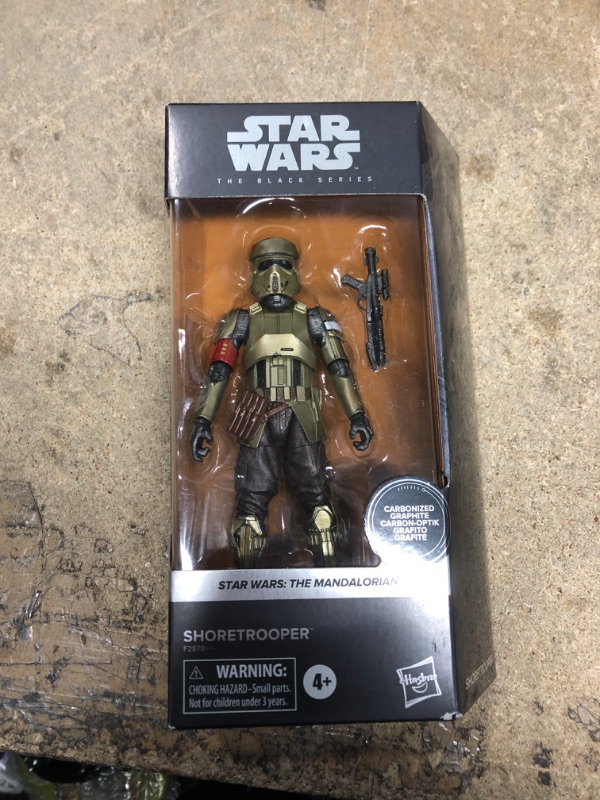 View 2 of Star Wars The Black Series Carbonized Collection Shoretrooper Toy 15-cm-Scale The Mandalorian Collectible Action Figure, Kids Ages 4 and Up