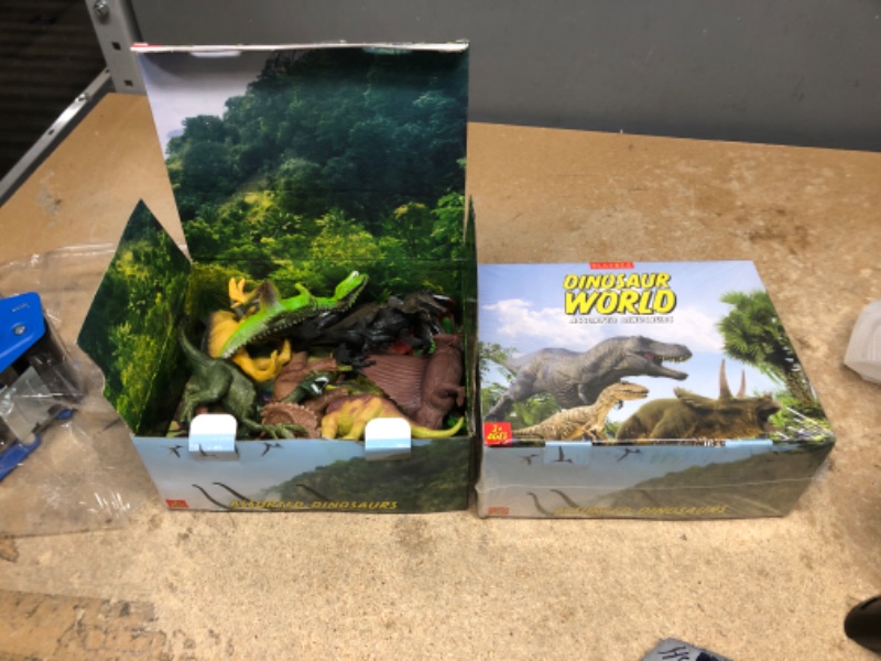 Photo 2 of 2 boxes of Dinosaur Toys for Kids Toys - 9 Realistic Dinosaurs Figures with Activity Play Mat & Trees | Kids Dinosaur Toys | Dinosaur Toy | Dinosaur Toys for Kids 3-5 5-7 | Dino Toys Kid Toys | Toddler Boy Toys 2021 Model