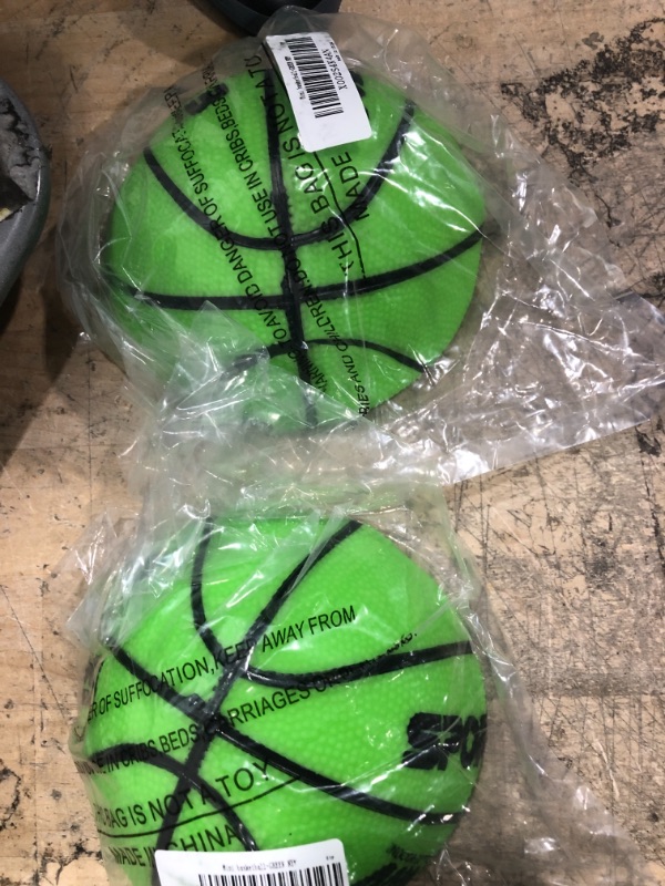 Photo 2 of 2 Stylife Mini Basketballs for Kids - 1 PCS Hoop Basketball - First Basketball for Children & Teenagers, 5 Inch Green 1 Pcs