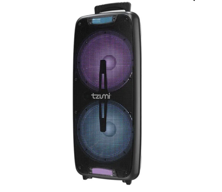 Photo 1 of ***tested/ turns on** SonicBass LED Jobsite Speaker, Rechargeable Bluetooth Party Speaker with Dual 8in. 