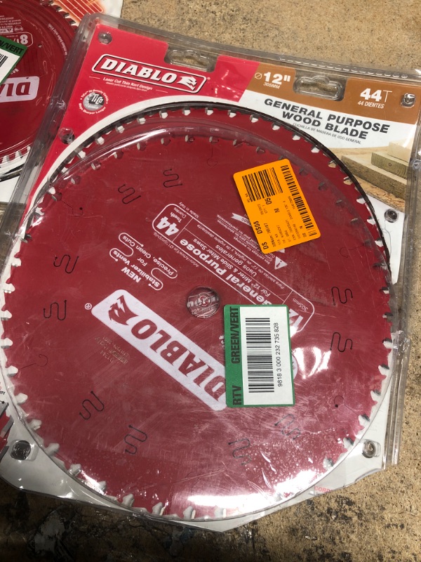 Photo 2 of 12 in. x 44-Teeth General Purpose Saw Blade (2-Pack)