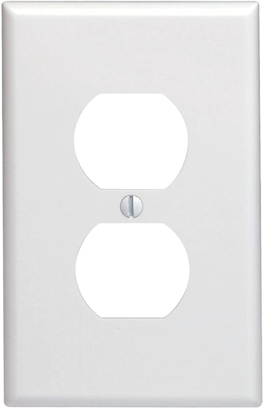 Photo 2 of **BUNDLE/ASSORTMENT OF 4 OUTLET REPLACEMENT COVERS** 
Leviton Prograde Midway Unbreakable Lightswitch Wall Plate 3/8 Larger Than Standard Size