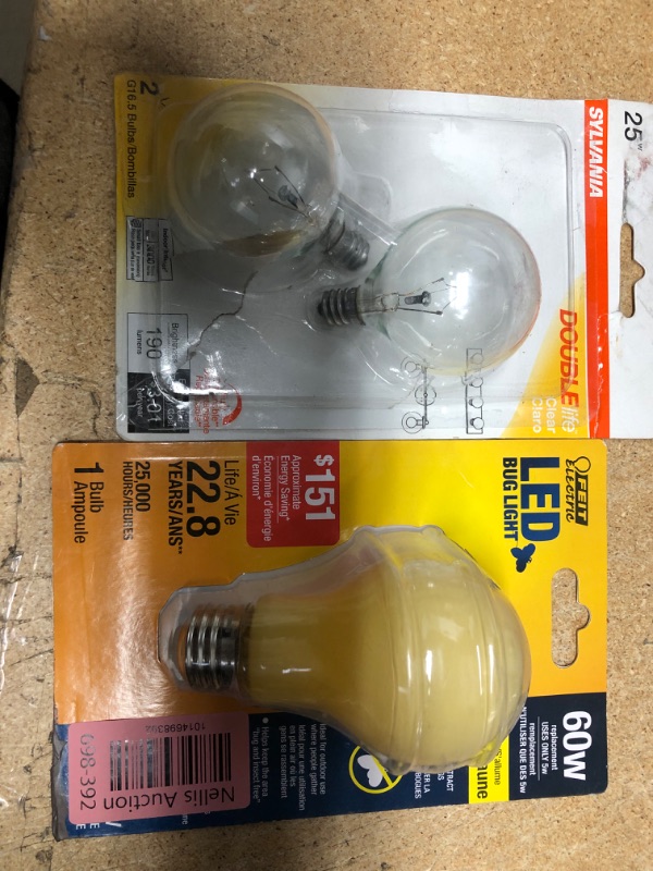 Photo 3 of **SEE PHOTOS FOR DETAILS**
Assortment of 3 lightbulbs