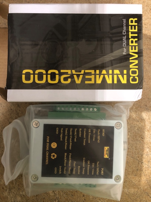 Photo 2 of MOTOR METER RACING Dual Channel NMEA2000 N2K Multifunction Converter Box Converts Up to 18 Sensors Signal - 0-190 OMH - 9-32V - for Marine, Boat & Yacht