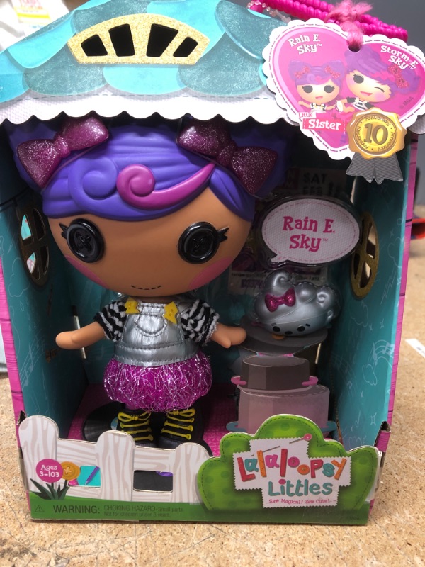 Photo 2 of Lalaloopsy Littles Doll Rain E. Sky with Pet Cloud with a Silver Lining - 18 cm Purple Rocker 