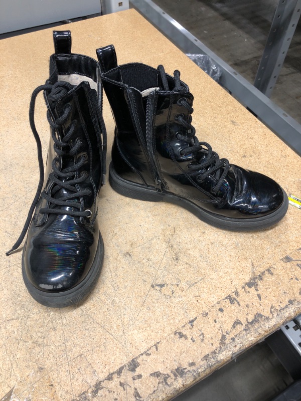 Photo 1 of Art Class Black Iridescent Kids Boots Size 3