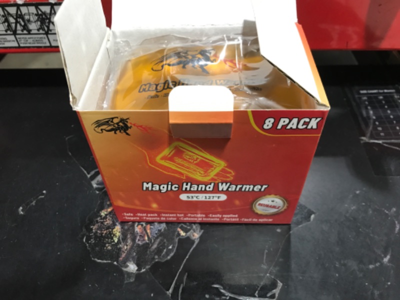 Photo 2 of ?8 Pack? Magic Hand Warmers, Reusable Pocket Hand Warmers, Reusable Heat Pack, Handwarmers, Outdoor, Indoor, Working, Studying, Camping, Golf, Skiing, Warm Gifts, Skiing