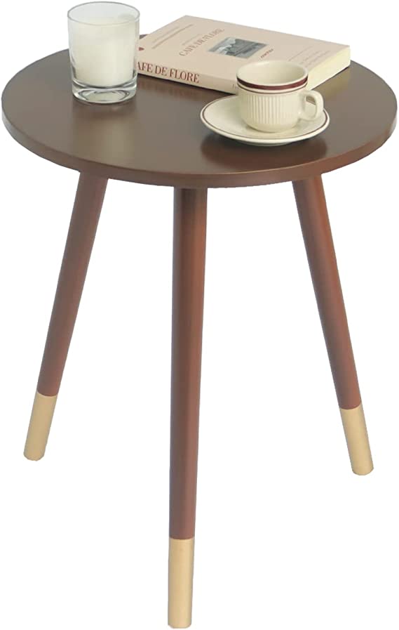 AWASEN Small Side Table, Modern End Table Round, Coffee Table for