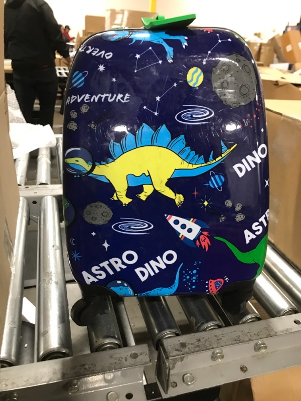 Photo 1 of 5 Pc. Boys’ Dinosaur Space Rolling Suitcase Set with Backpack, Neck Pillow, Water Bottle, and Luggage
