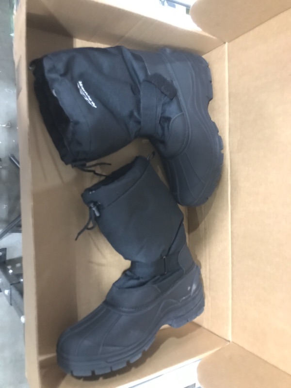 Photo 2 of ALEADER Men's Insulated Waterproof Winter Snow Boots 12 Black/Buckle
