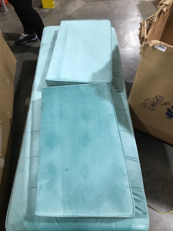 Photo 1 of Modway Valour Performance Velvet Sofa - Mint